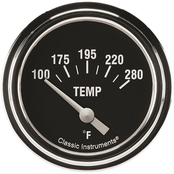 CLASSIC INSTRUMENTS HR226SLF-08 - Hot Rod Temperature Gaug e 2-5/8 Short Sweep image