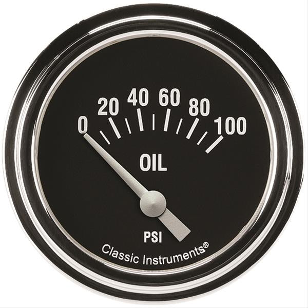 CLASSIC INSTRUMENTS HR281SLF - Hot Rod Oil Pressure 2-5/8 Short Sweep image