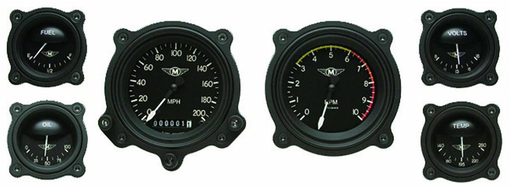 CLASSIC INSTRUMENTS MA01BLFBZ - Moal Bomber 6 Gauge Set  image