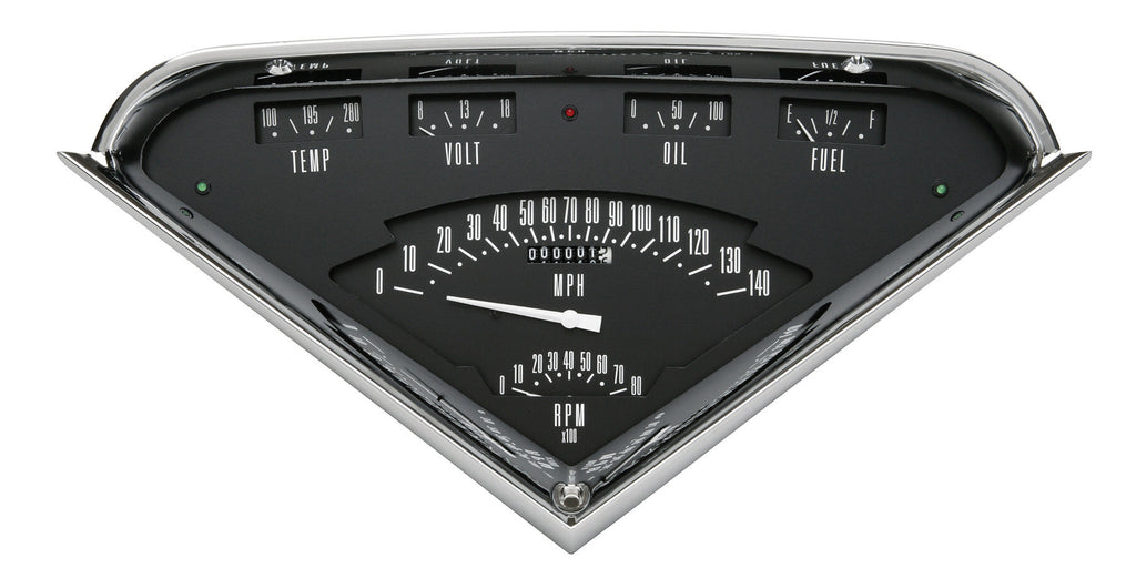 CLASSIC INSTRUMENTS TF01B - Tach Force 6 Gauge Set Black image
