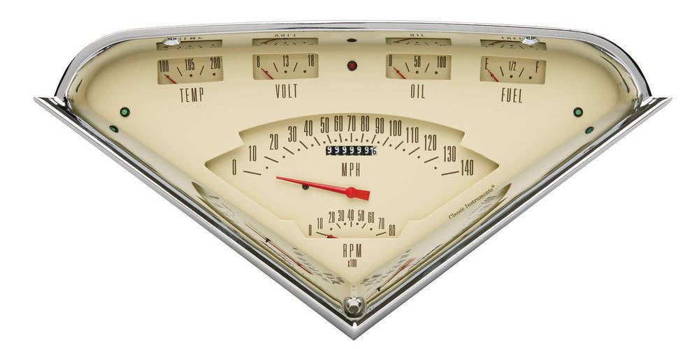 CLASSIC INSTRUMENTS TF01T - Tach Force 6 Gauge Set Tan image