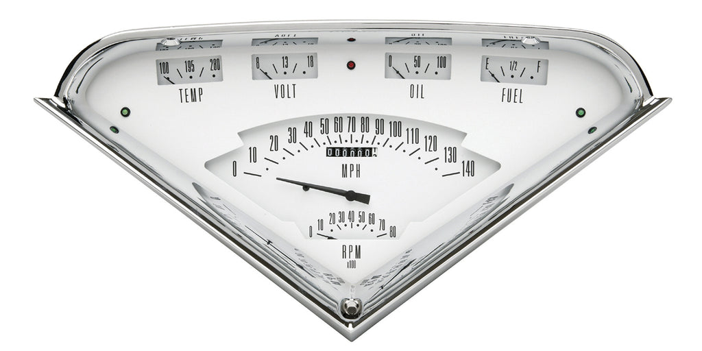 CLASSIC INSTRUMENTS TF01W - Tach Force 6 gauge Set White image