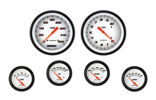 Load image into Gallery viewer, CLASSIC INSTRUMENTS VS251WBLF - Velocity White 6 Gauge Set 2-5/8 Short Sweep image