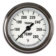 Load image into Gallery viewer, CLASSIC INSTRUMENTS WH127SLF - White Hot Transmission T emp 2-1/8 Full Sweep image