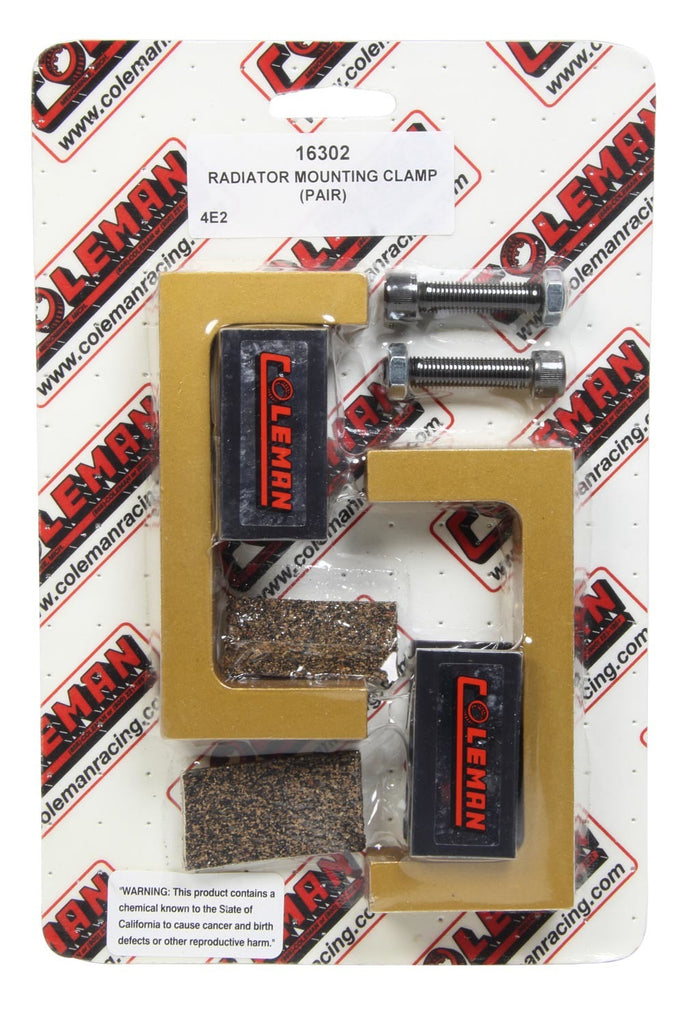 COLEMAN RACING PRODUCTS 16302 - Radiator Mounting Clamp (Pair) image