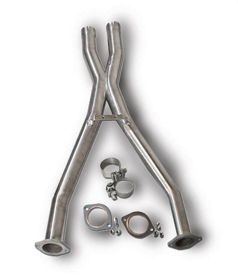 CORSA PERFORMANCE 14131 - Crossover X Pipe 2.5in 16 Gauge Stainless Steel image