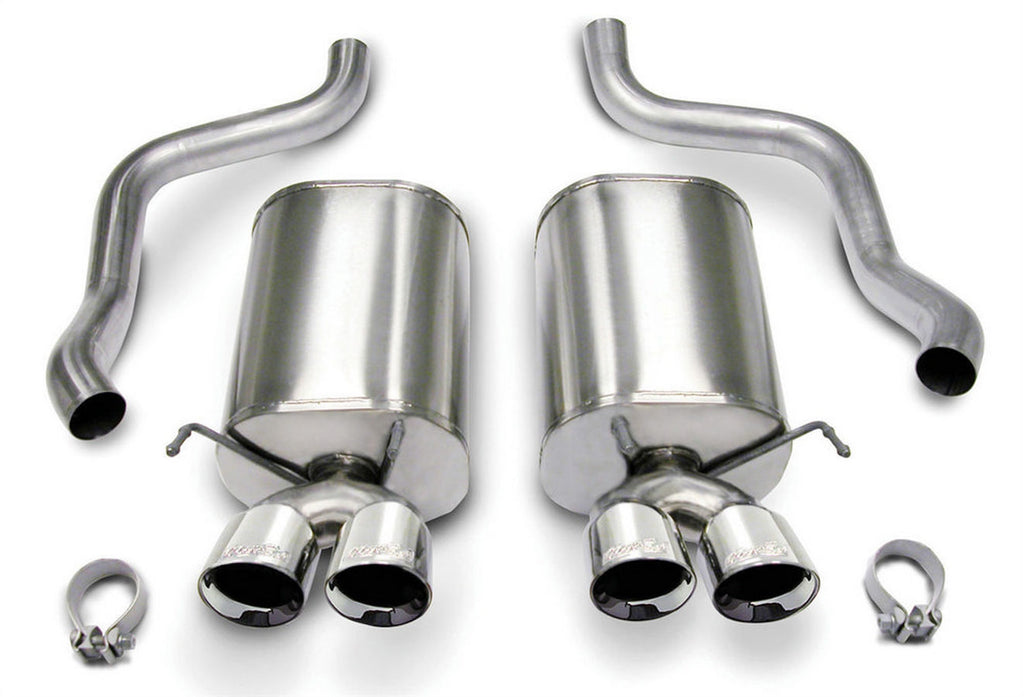 CORSA PERFORMANCE 14169 - 05-08 Corvette 6.0/6.2L Axle Back Exhaust System image