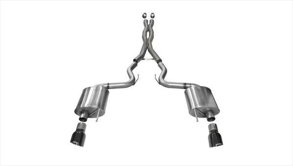 CORSA PERFORMANCE 14332BLK - Exhaust Cat-Back - 3.0in Dual Rear Exit image