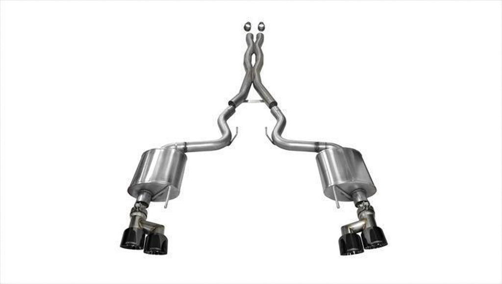 CORSA PERFORMANCE 14337BLK - Exhaust Cat-Back - 3.0in Dual Rear Exit image