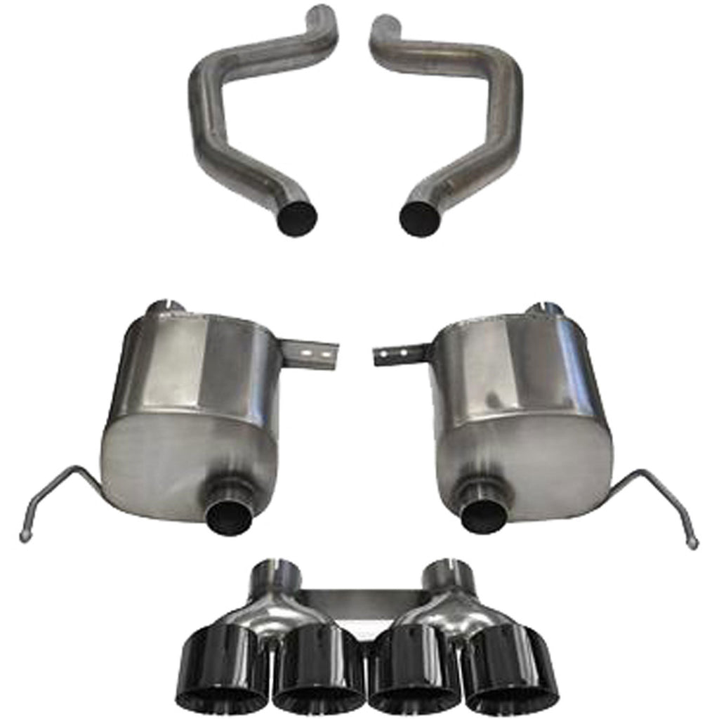 CORSA PERFORMANCE 14766BLK - 14-  Corvette 6.2L Xtrem Axle Back Exhaust image