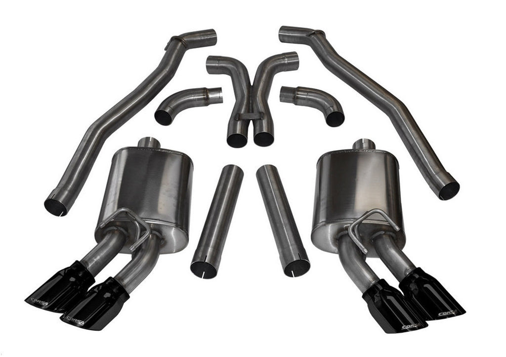 CORSA PERFORMANCE 14971BLK - Exhaust Cat-Back 12-15 Camaro 6.2L image