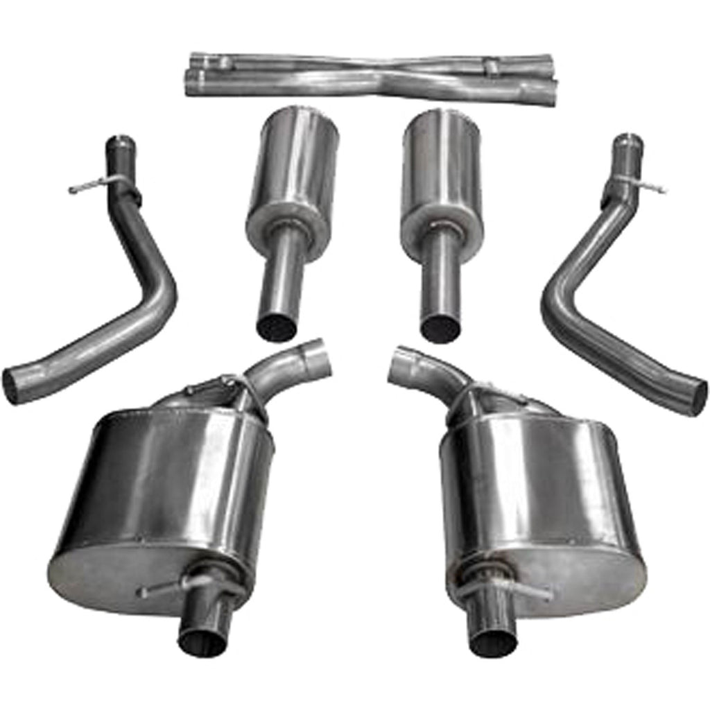 CORSA PERFORMANCE 14973 - 15-  Charger 5.7L Xtreme Cat Back Exhaust Kit image