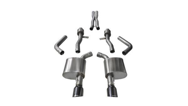 CORSA PERFORMANCE 14995BLK - Exhaust Cat-Back - 2.75 in Dual Rear Exit image