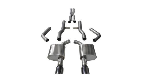 CORSA PERFORMANCE 14996BLK - Exhaust Cat-Back - 2.76 in Dual Rear Exit image