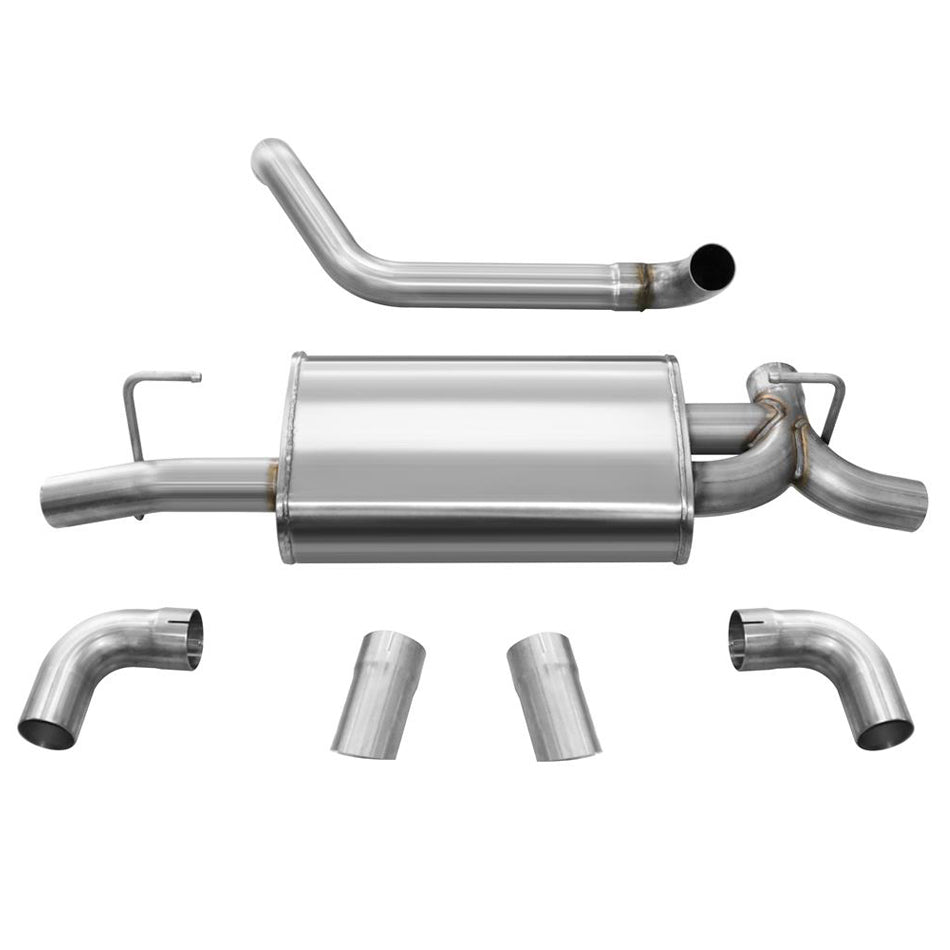 CORSA PERFORMANCE 21013 - 18-   Jeep JL 3.6L Axle Back Exhaust w/Turndown image