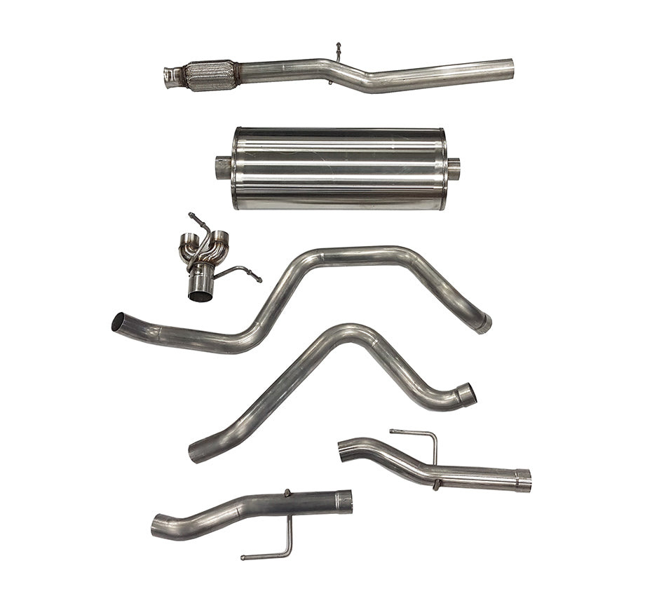 CORSA PERFORMANCE 21028 - 19-   GM P/U 1500 5.3L Cat Back Exhaust System image