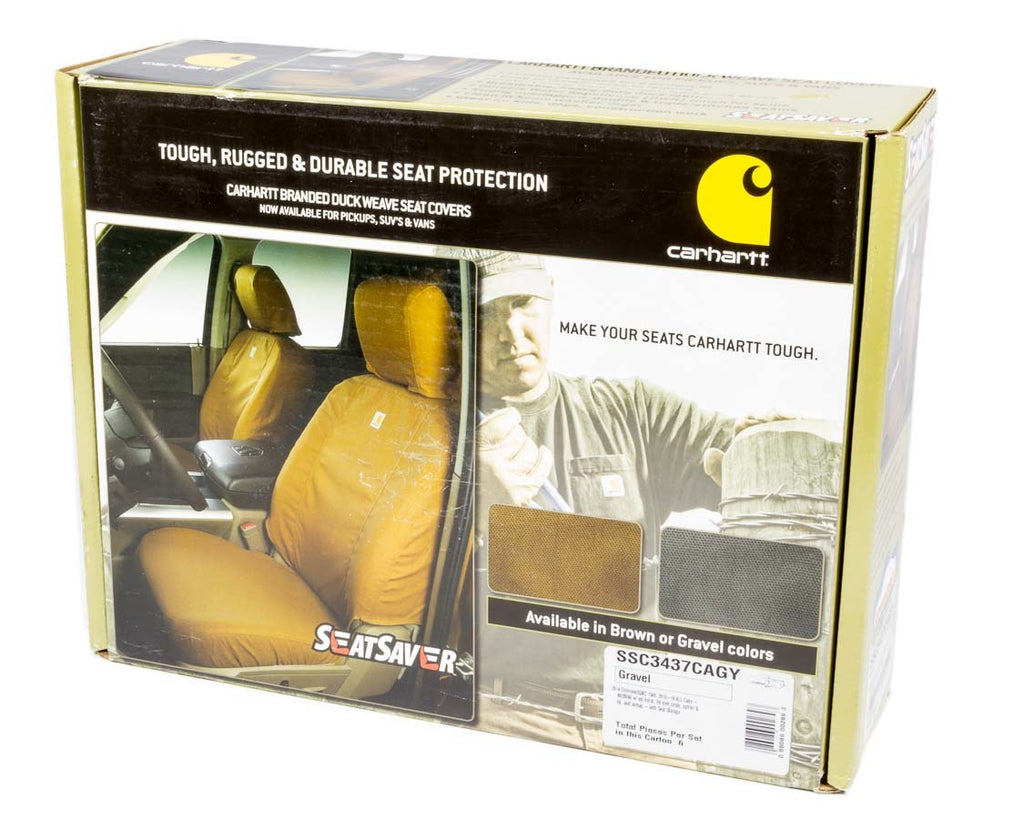 COVERCRAFT SSC3437CAGY - Carhartt Seat Saver Gray Front 14-16 GM Truck image