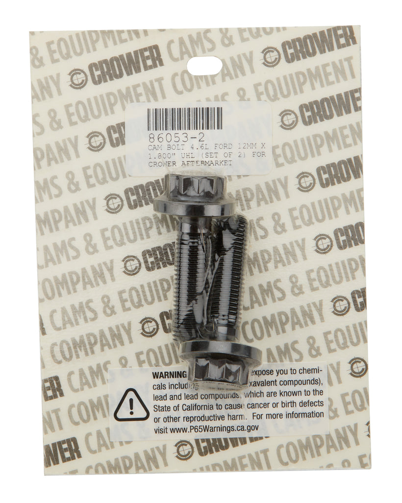 CROWER 86053-2 - Cam Bolt Kit (2pk) Ford 4.6L 1.800 UHL image