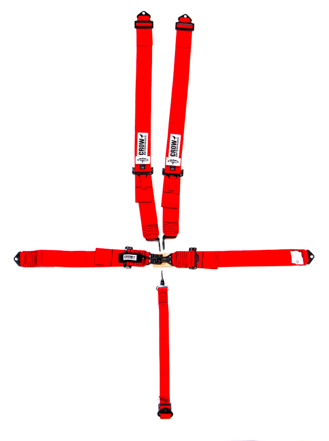 CROW SAFETY GEAR 11002B - 5-Pt Harness Small Latch RD Bolt In Blk Hardware image