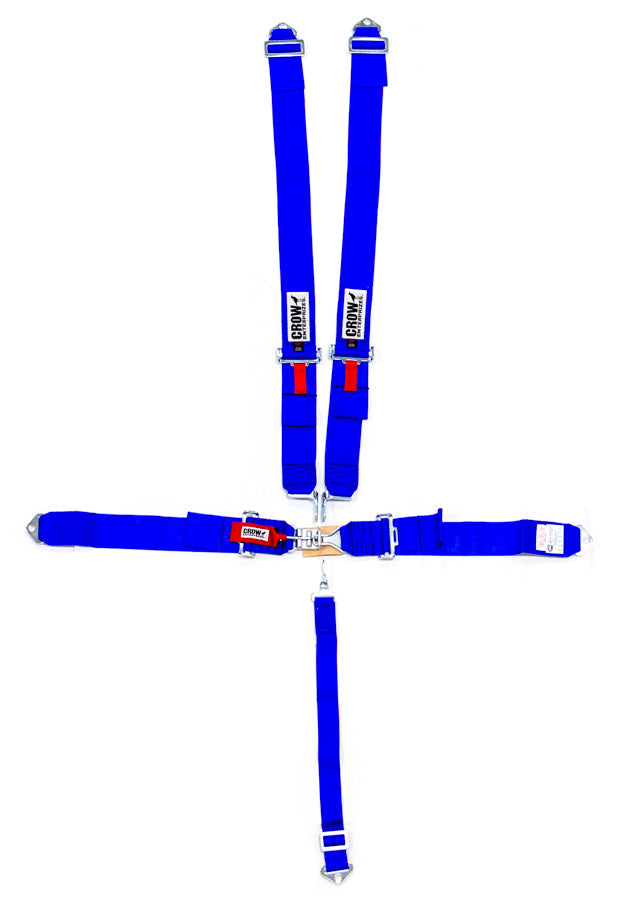 CROW SAFETY GEAR 11003 - 5-Pt Harness Small Latch Blu Bolt In Pull Down image