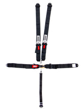 Load image into Gallery viewer, CROW SAFETY GEAR 11004B - 5-Pt Harness Small Latch Blk Bolt In BLK Hardware image