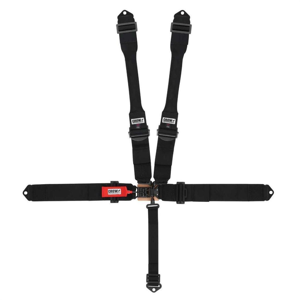 CROW SAFETY GEAR 11004PRB - 5-Way L&L 52in Lap Belt DB Harness W/Alum adjus image