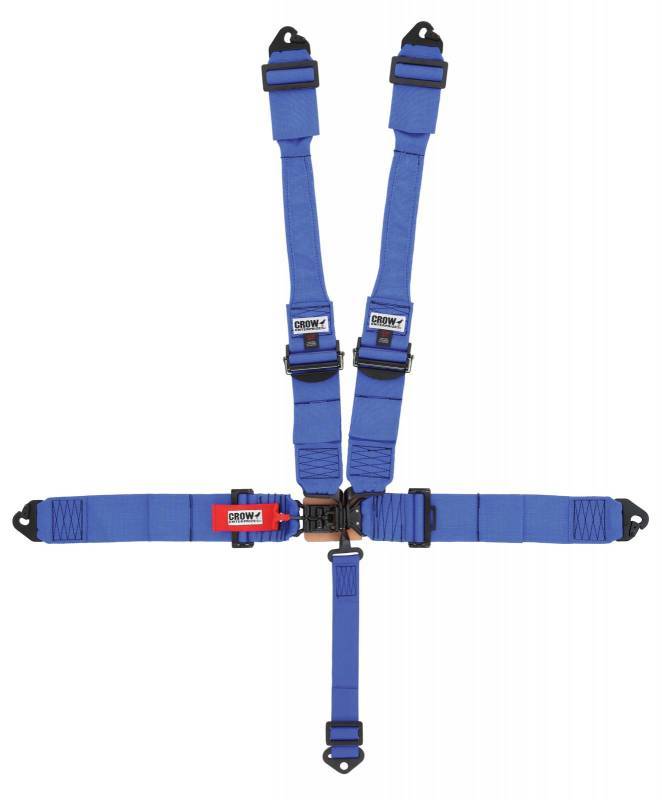 CROW SAFETY GEAR 11043PRB - 5-Way L&L 52in Lap Belt DB Harness Alum adjuste image