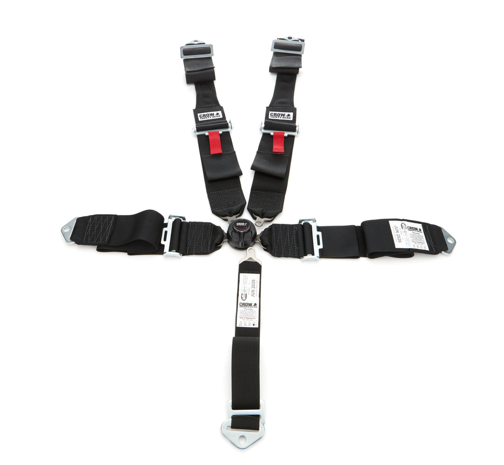 CROW SAFETY GEAR 11104DB - Seat Belts 5 Way Kam Blk Lock 52in Lap PD DB image