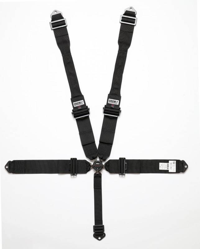 CROW SAFETY GEAR 11104PRB - 5 Way Kam Lock DB Harness Alum Black image