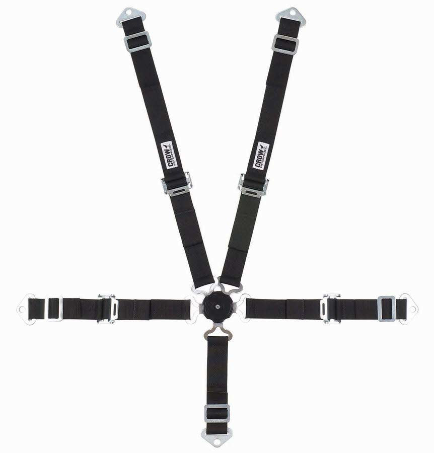 CROW SAFETY GEAR 11174A - 5-Pt Harness 2in Cam Lock Blk Pull Up image