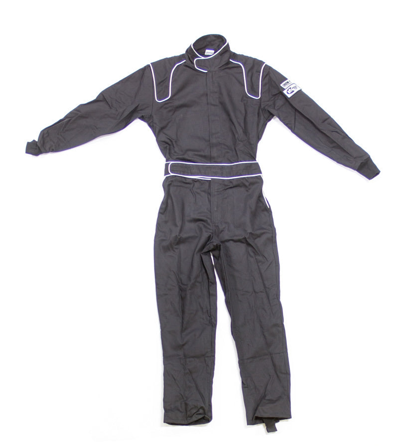 CROW SAFETY GEAR 24064 - Driving Suit Junior BK Proban Small 1-Piece image