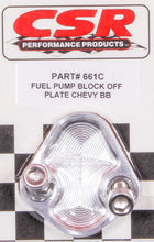 Load image into Gallery viewer, CSR PERFORMANCE 661C - BBC F/P Block-Off Plate - Clear image