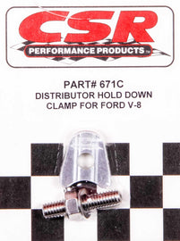 CSR PERFORMANCE 671C - Ford V8 Distributor Hold Down Clamp - Clear image