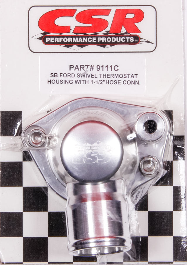 CSR PERFORMANCE 9111C - SBF Swivel Thermostat Housing - Clear image