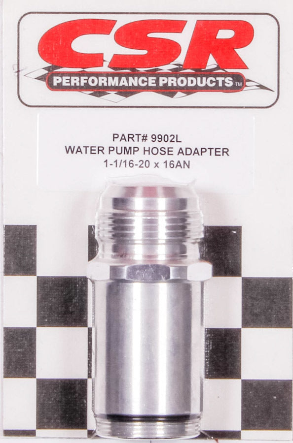 CSR PERFORMANCE 9902L - Water Pump Hose Adapter - 1-1/4 x 16an image