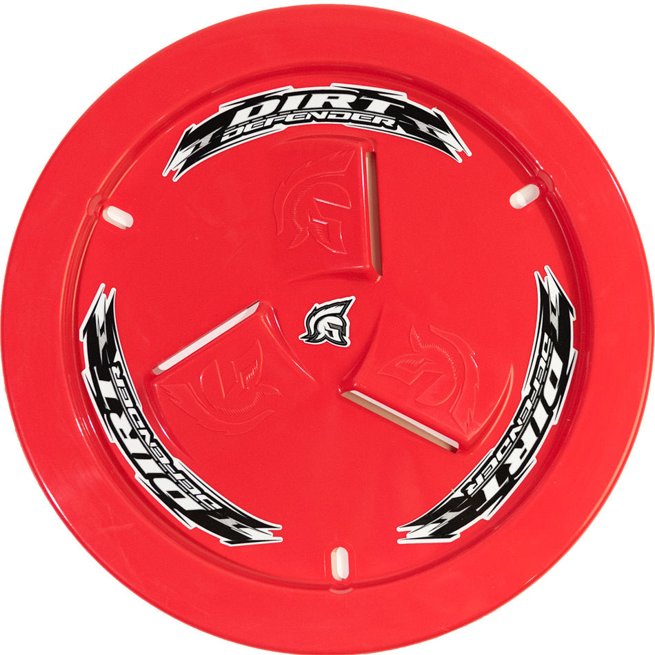 DIRT DEFENDER RACING PRODUCTS 10190 - Wheel Cover Red Vented  image