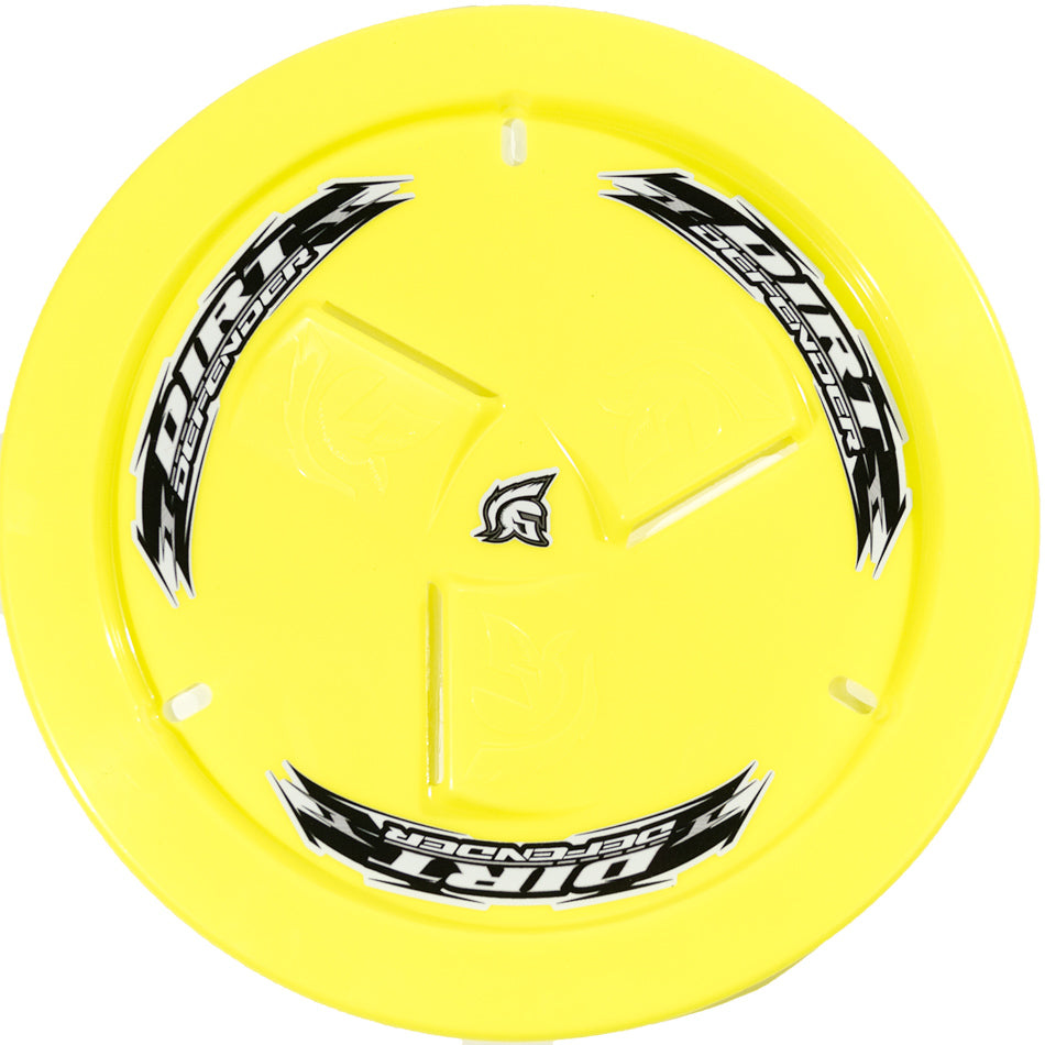 DIRT DEFENDER RACING PRODUCTS 10270 - Wheel Cover Neon Yellow Vented image