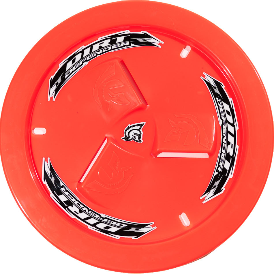 DIRT DEFENDER RACING PRODUCTS 10281 - Wheel Cover Neon Red Vented image