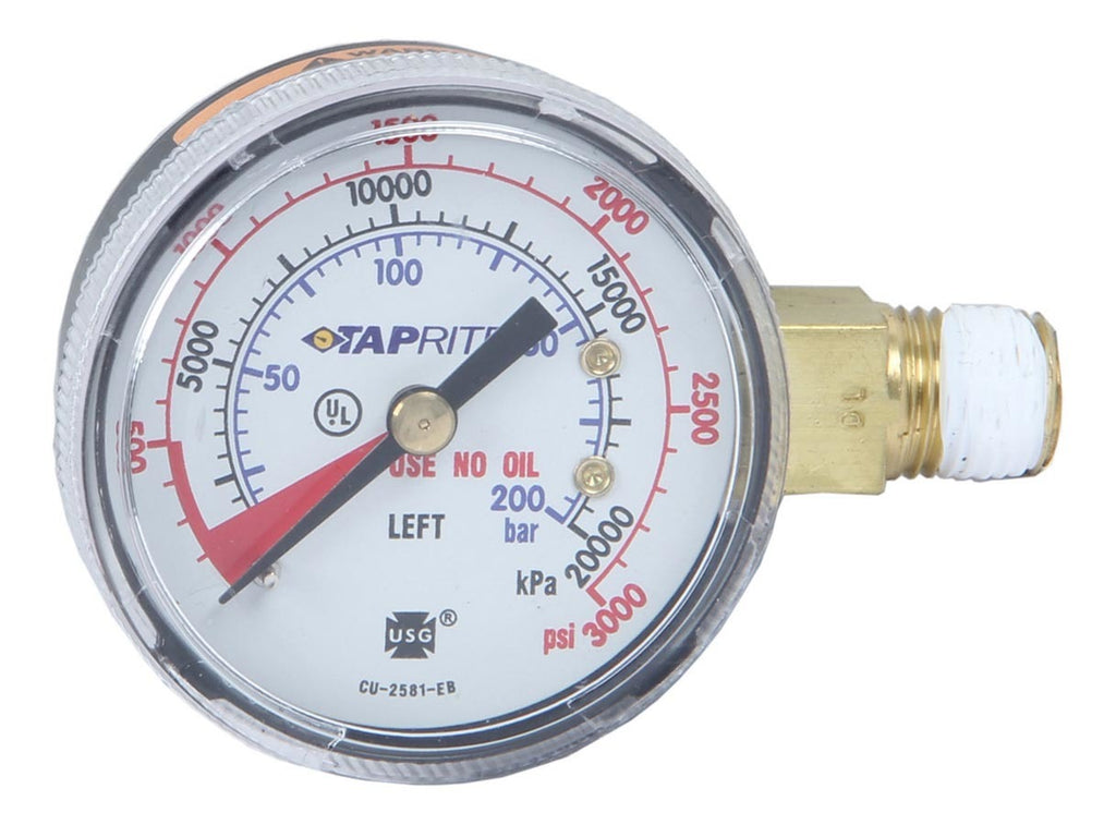 DEDENBEAR GHP - High Pressure Gauge for CO2 Regulator image