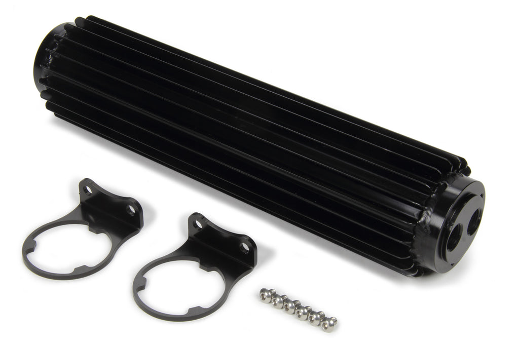 DERALE 13280 - Dual-Pass Heat Sink Cool er  12in Black Anodized image