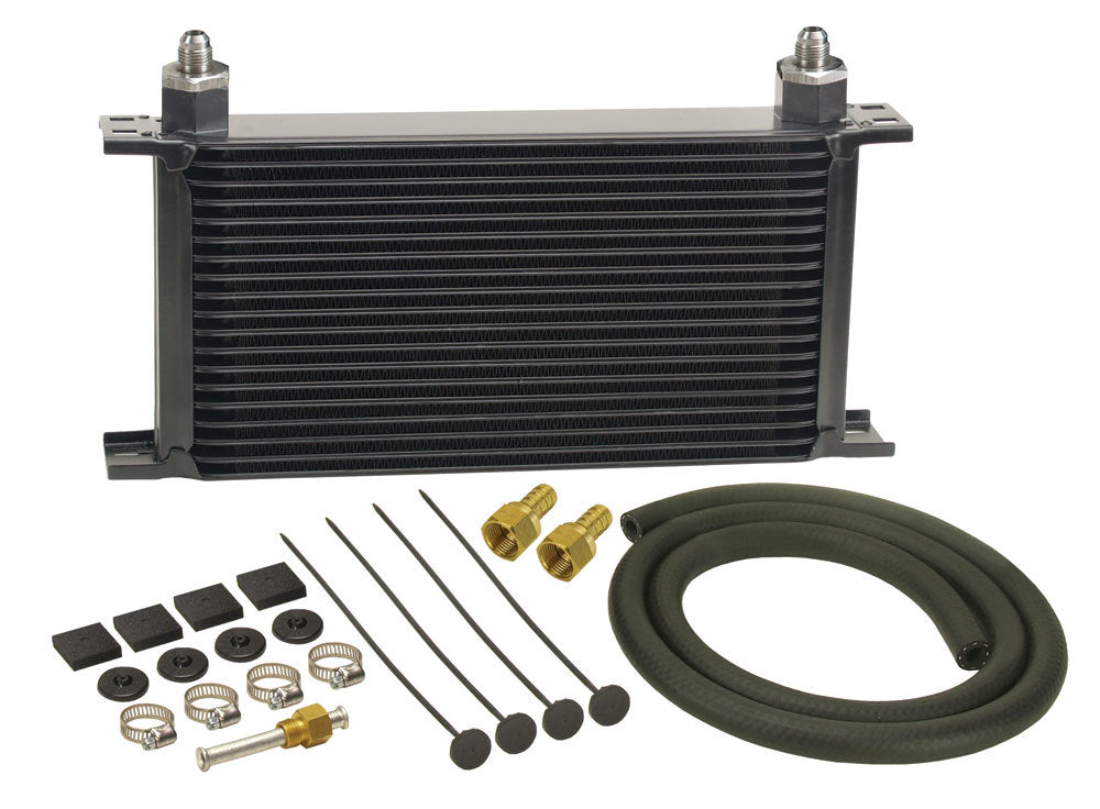 DERALE 13403 - 19-Row Stack Plate Trans Cooler Kit (-6AN) image