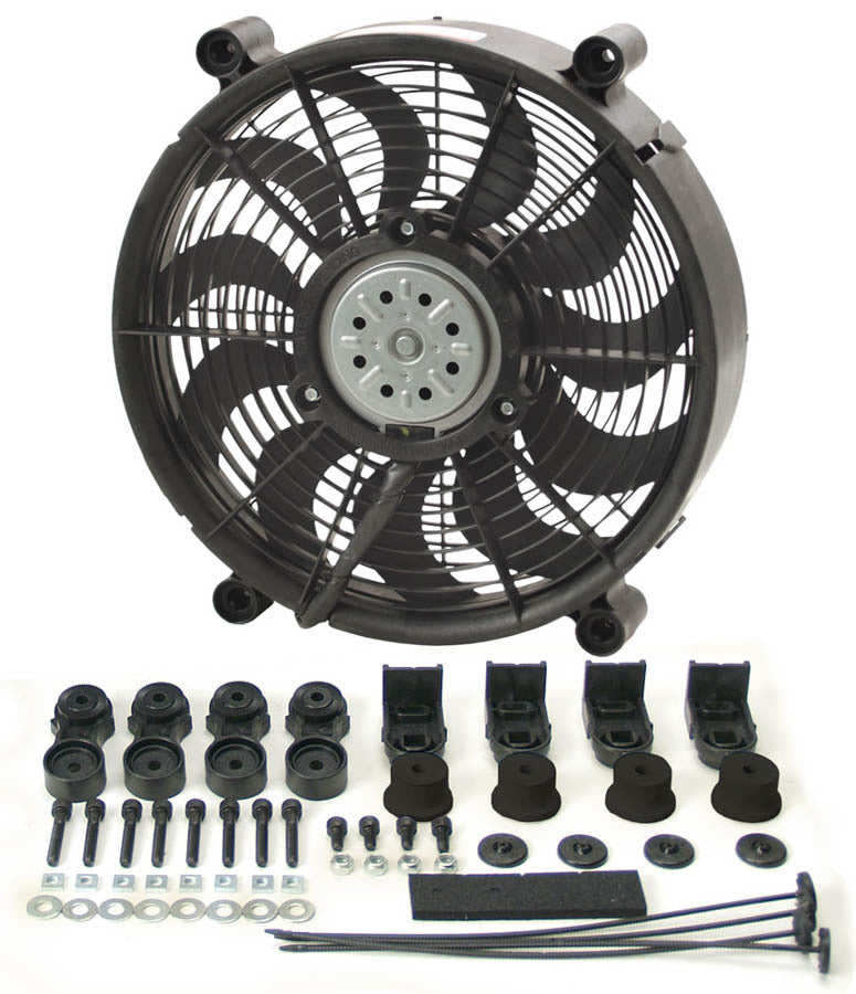 DERALE 16212 - 12in High Output RAD Fan Single image