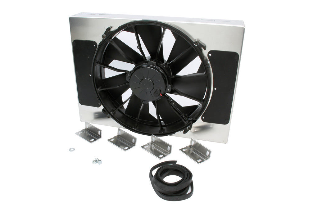 DERALE 16814 - RAD Fan w/Alum Shroud Assembly image