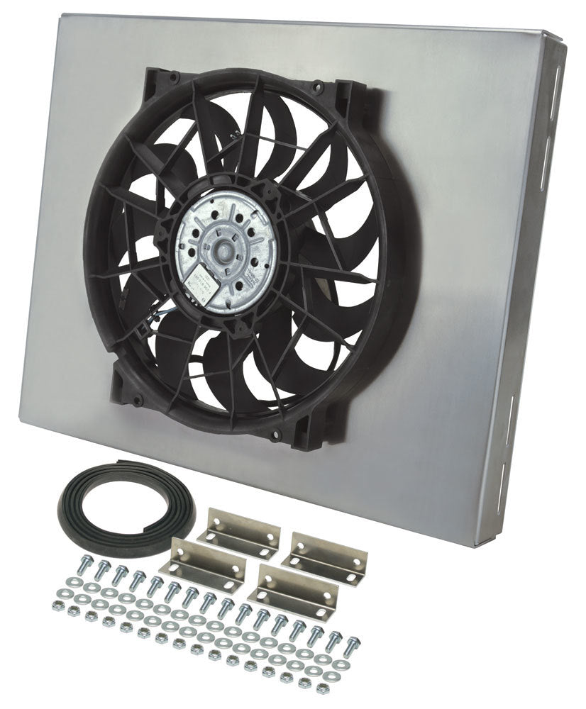 DERALE 16820 - RAD Fan w/Alum Shroud Assembly image