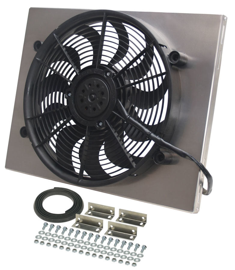 DERALE 16822 - RAD Fan w/Alum Shroud Assembly image