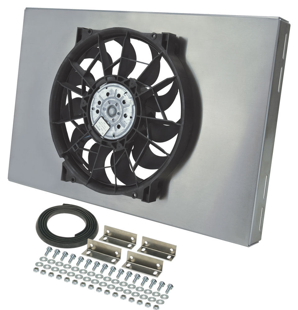 DERALE 16827 - RAD Fan w/Alum Shroud Assembly image