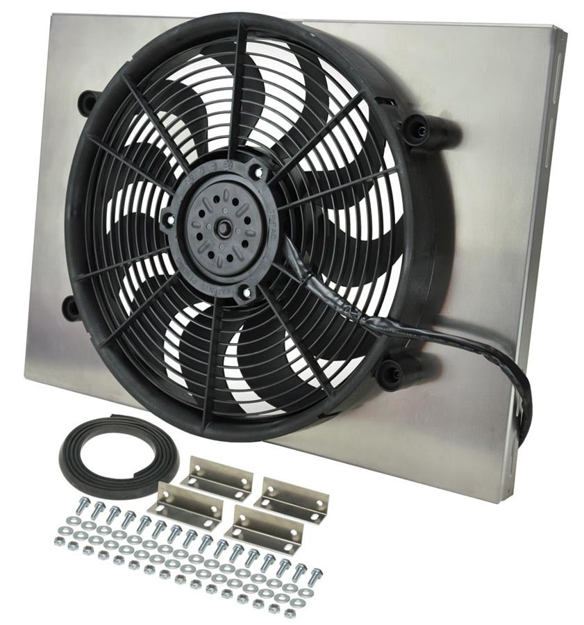 DERALE 16828 - RAD Fan w/Alum Shroud Assembly image