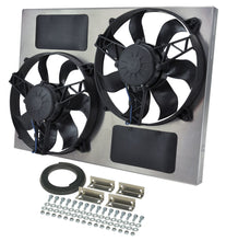 Load image into Gallery viewer, DERALE 16833 - Dual RAD Fan w/Alum Shroud Assembly image