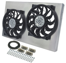 Load image into Gallery viewer, DERALE 16838 - Dual RAD Fan w/Alum Shroud Assembly image