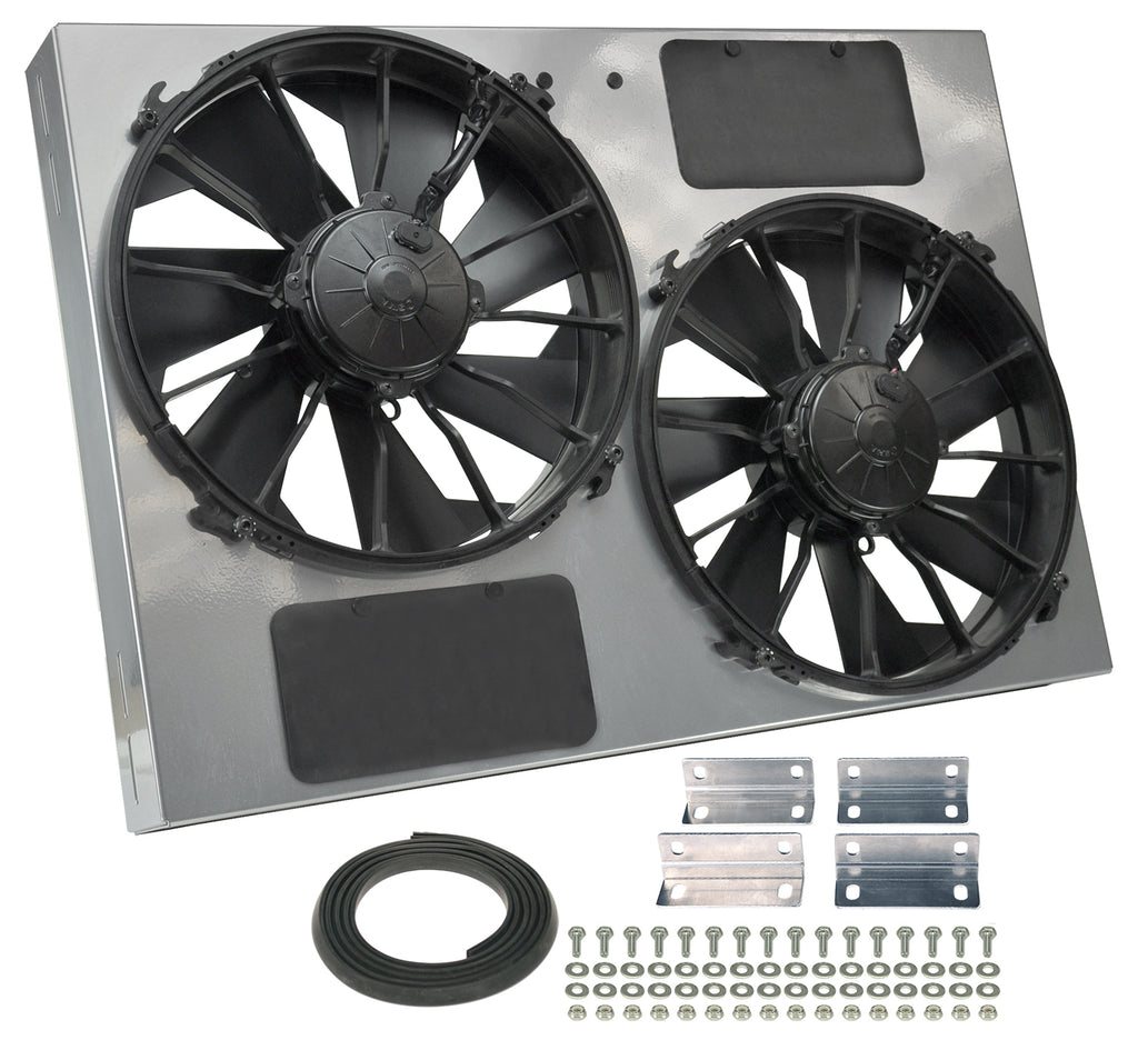 DERALE 16927 - 13in Dual High Output RAD Fans Puller image